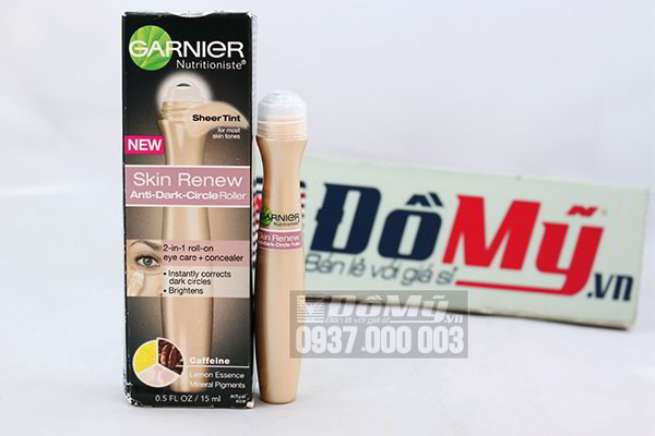 Lăn dưỡng mắt Garnier Nutritioniste Skin Renew Anti-Dark-Circle Eye Roller 15ml của Mỹ