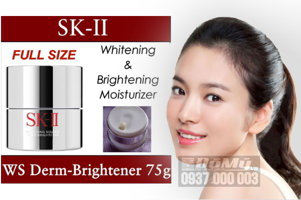 Kem dưỡng đêm trắng da trị nám tàn nhang SK-II Whitening Source Derm Brightener 75g của Nhật Bản
