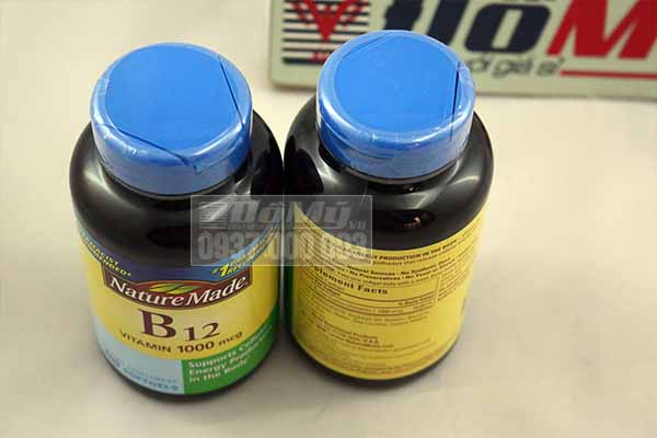 Vitamin Nature Made B12 (1,000 mcg) 400 viên b12 nhập nguyên hộp