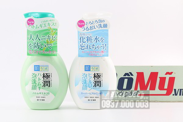 Sữa rửa mặt tạo bọt Hada Labo Gokyujiun dạng vòi xịt 160ml của Nhật Bản