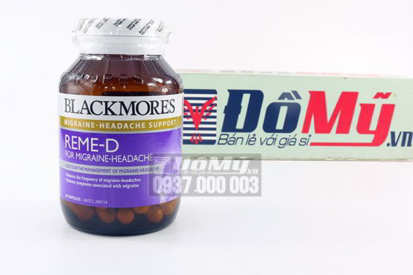 Viên uống Blackmores Reme D giảm đau nửa đầu, rối loạn tiền đình hộp 60 viên của Úc
