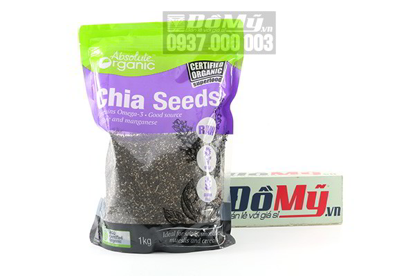 Hạt chia Absolute Organic Chia Seeds 1kg của Úc