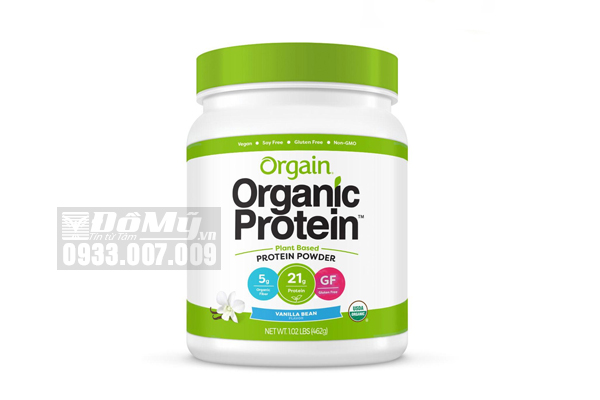 Bột Protein hữu cơ Orgain Organic Protein 462g