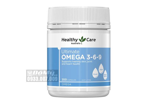 Viên uống bổ sung sức khỏe Healthy Care Ultimate Omega 3-6-9 200 viên của Úc