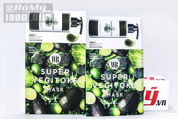 Mặt nạ thải độc rau củ quả Super Vegitoks Mask korea (6 miếng/hộp)