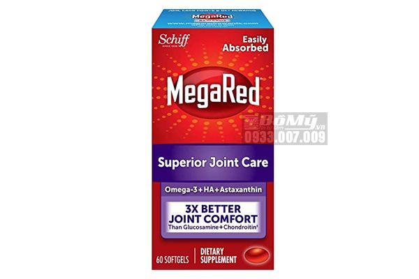 Viên bổ khớp Schiff MegaRed Joint Care của Mỹ 60 viên