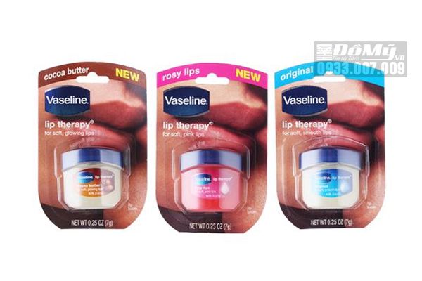 Sáp, son dưỡng hồng môi Vaseline Rosy Lips Therapy của Mỹ loại 7g