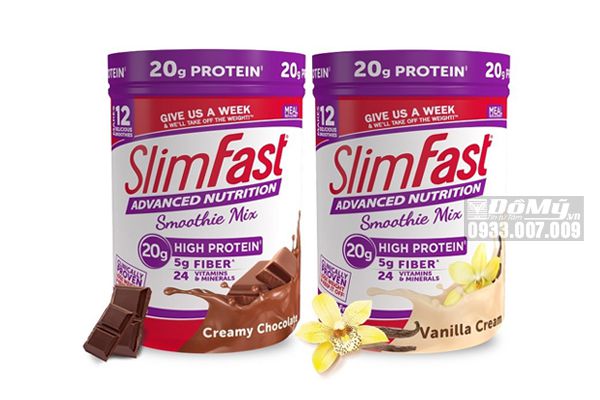 Sữa bột giảm cân giàu Protein Slimfast Advanced Nutrition Cream 324g