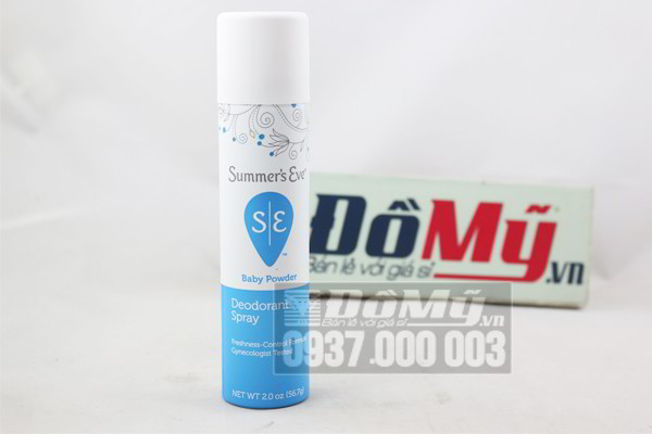 Xịt khử mùi vùng kín Summer's Eve Deodorant Spray 56.7g của Mỹ