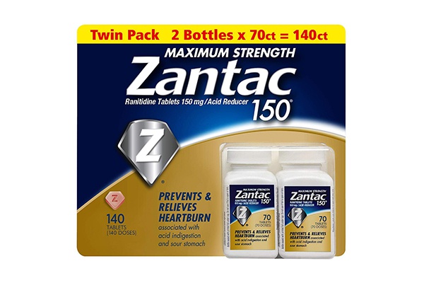 Viên uống hỗ trợ dạ dày Zantac 150mg Maximum Strength 140 viên
