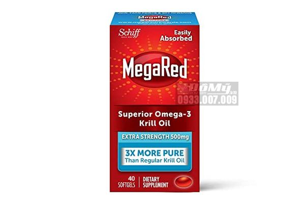 Viên uống dầu nhuyễn thể ( dầu tôm) Schiff Megared Omega-3 Krill Oil - 40 viên