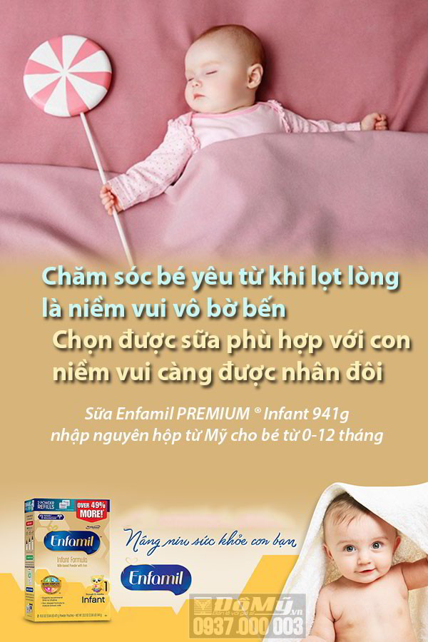 Sữa Enfamil PREMIUM Infant 941g cho bé từ 0-12 tháng nhập nguyên hộp từ Mỹ