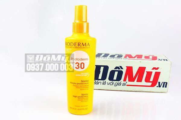 Xịt chống nắng Bioderma Photoderm SPF 30+ Spray High Protection 200ml của Pháp