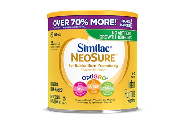 Sữa Similac NeoSure cho trẻ 0-12 tháng trẻ nhẹ cân sinh non size lớn over 70% more