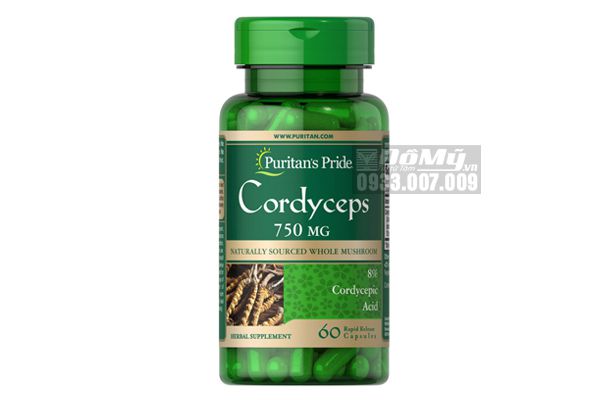 Viên uống đông trùng hạ thảo Cordyceps Mushroom 750mg 60 viên