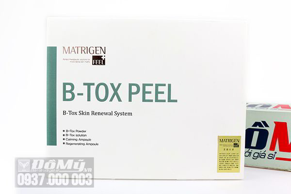 Liệu trình thay da sinh học bằng tảo Silic Matrigen B – TOX PEEL Skin Renewal System của Hàn Quốc