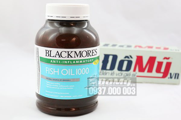 Viên uống Dầu cá Blackmores Omega 3 Fish Oil 1000mg 400 viên của Úc