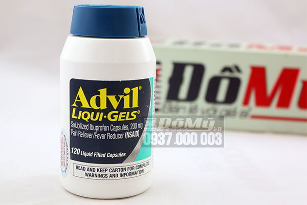 Viên uống giảm đau Advil Liqui Gels 120 viên của Mỹ