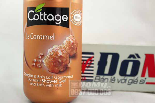 Sữa tắm dưỡng trắng da Cottage Le Caramel 750ml của Pháp