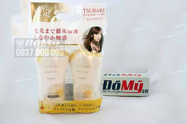 Bộ đôi dầu gội và xả Tsubaki trắng shiseido damage care dành cho tóc hư tổn 550ml/Chai từ Nhật