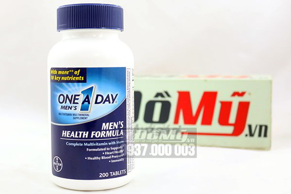 ONE A DAY Men Health Formula Vitamins 200 viên nhập từ Mỹ