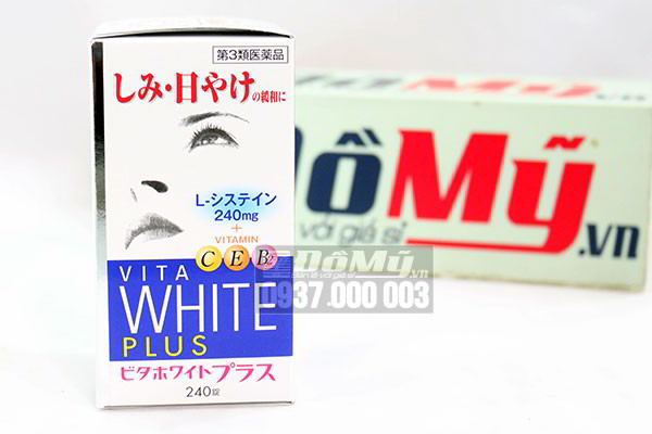 Viên uống làm trắng da, trị nám và tàn nhang VITA White Plus C.E.B2 của Nhật Bản