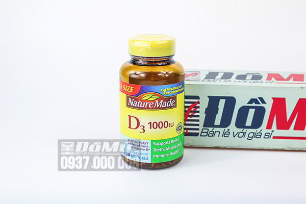 Viên bổ sung Vitamin D3 1000 IU Nature Made 300 viên