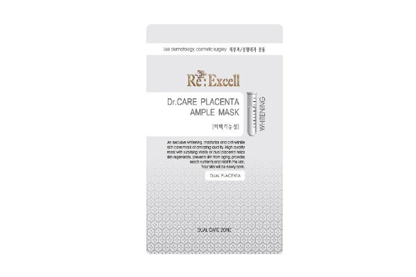 Mặt nạ trắng da dưỡng ẩm Re:Excell Dr.Care Placenta Ample Mask hộp 10 miếng