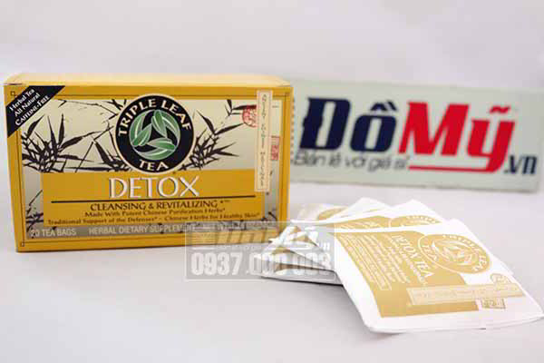 Trà thanh lọc cơ thể giảm cân Detox Triple Leaf Tea của Mỹ