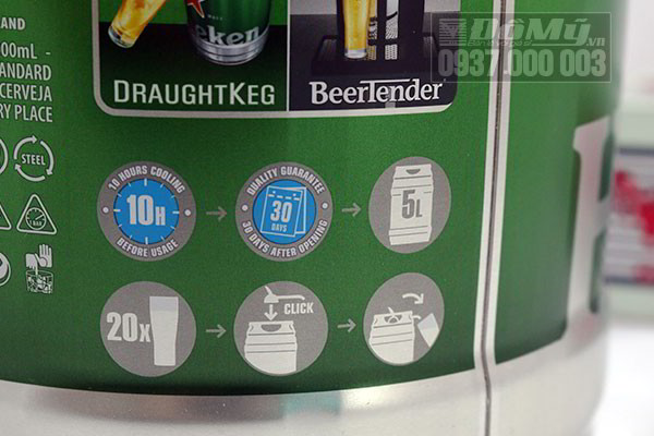Thông số của Bia Heineken