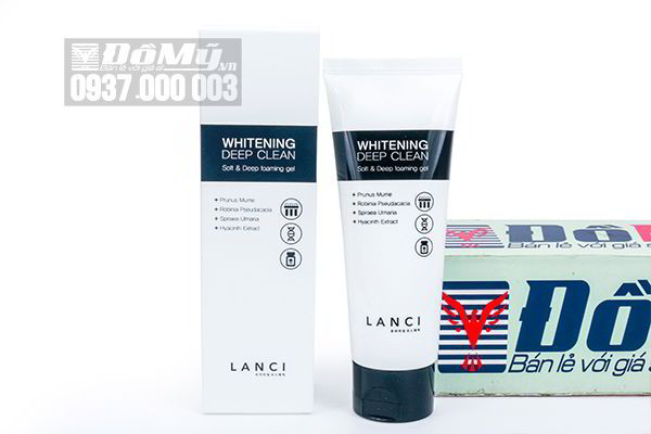 Sữa rửa mặt Lanci Whitening Deep Clean 100ml