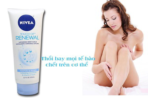 Sữa tắm Nivea tẩy tế bào chết Touch of Renewal (355ml)2