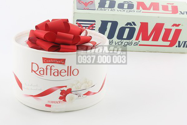 Chocolate bọc dừa Raffaelo nơ đỏ hộp 100gr của Nga