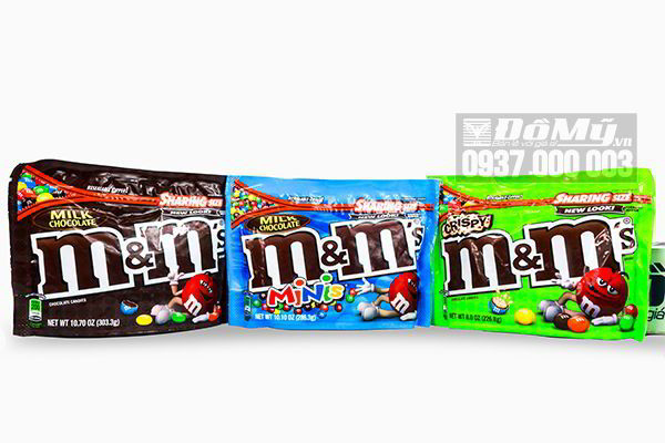 Kẹo chocolate M&M tổng hợp nhiều màu của Mỹ