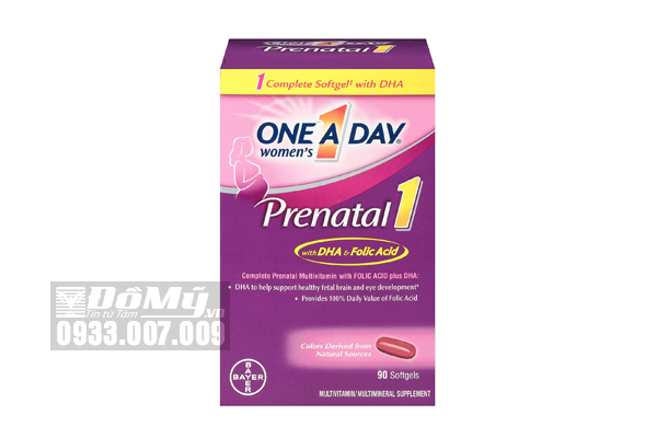 Thuốc Bổ Cho Bà Bầu One A Day Women's Prenatal DHA & Folic Acid Mỹ (30 Viên)