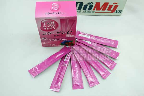 Thạch rau câu Collagen C Otsuka Jelly Hương Việt Quất 77.500mg của Nhật Bản