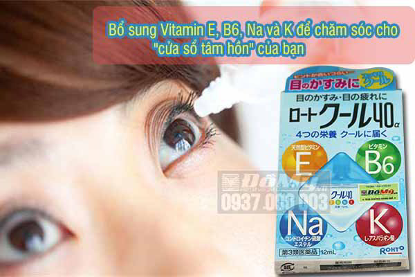 Thuốc nhỏ mắt Rohto Vita 40 Nhật Bản
