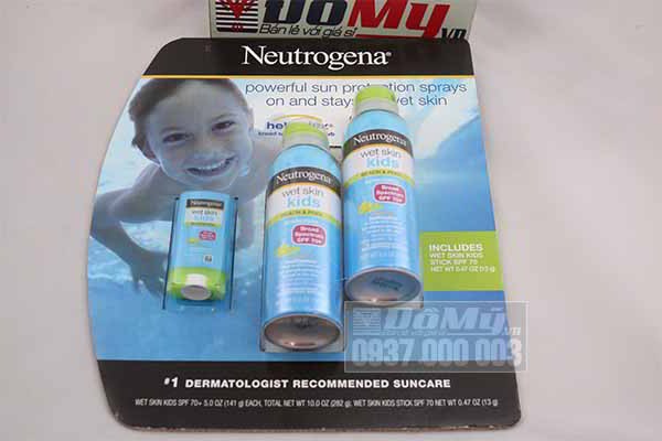 Kem chống nắng Neutrogena Wet Skin Kids SPF 70 của Mỹ 141g