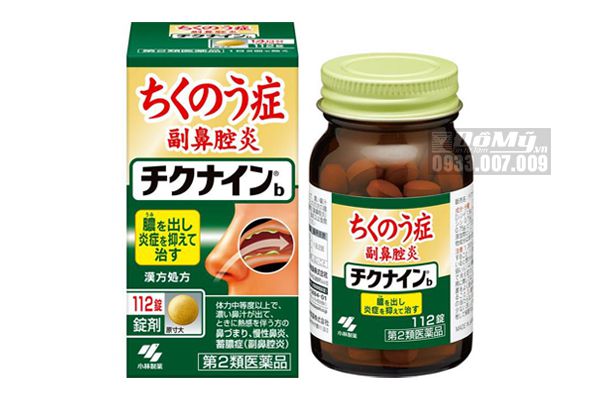 Thuốc đặc trị viêm xoang Kobayashi Chikunain 112 viên của Nhật Bản