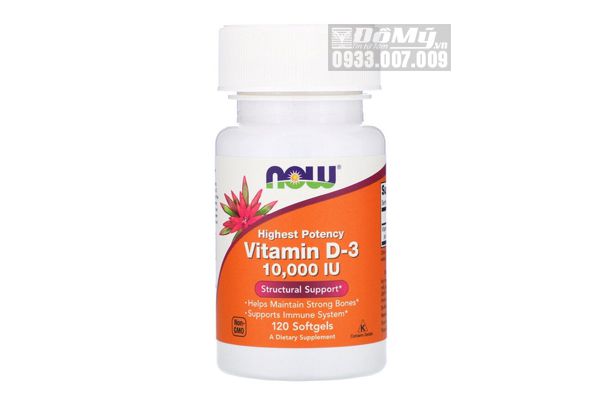 Viên Uống Bổ Sung Vitamin D-3 10000 IU 120 viên