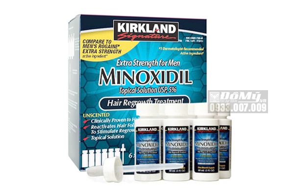 Thuốc Mọc Tóc Trị Hói Đầu Minoxidil 5% Kirkland Của Mỹ 6x60ml