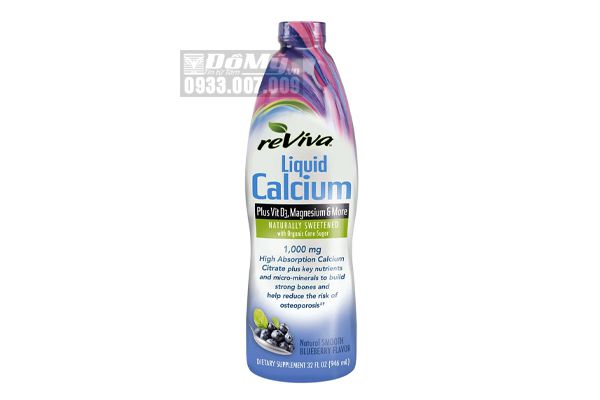 Nước Uống Canxi Hương Việt Quất Dạng Nước Reviva Liquid Calcium Chai 964ml
