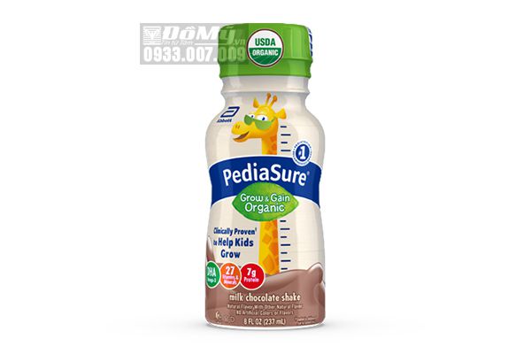 Sữa PediaSure Organic Kid's Nutrition Shake Non-GMO Hương Socola 24 Chai