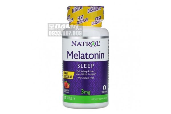 Viên Ngậm Giúp Ngủ Ngon Natrol Melatonin Sleep 3mg 90 Viên