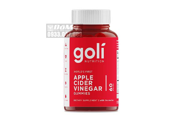 Kẹo Dẻo Giấm Táo Goli Apple Cider Vinegar Gummies 60 Viên