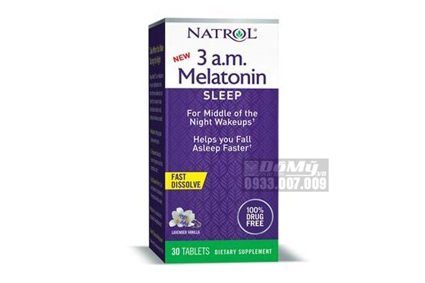 Viên Uống Cải Thiện Giấc Ngủ Natrol Melatonin 30 Viên Của Mỹ