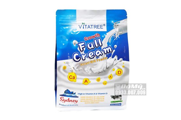 Sữa Tươi Dạng Bột Vitatree Full Cream 1000g