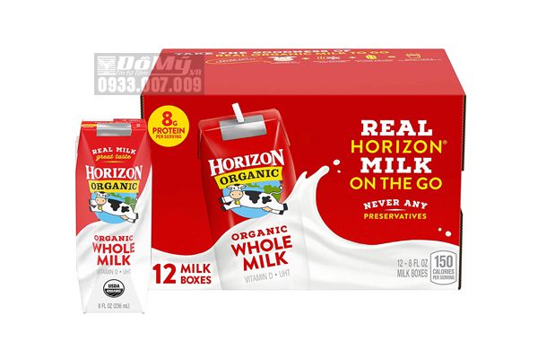 Sữa Tươi Hữu Cơ Nguyên Kem Horizon Organic 12 Hộp x 236ml (Thùng)