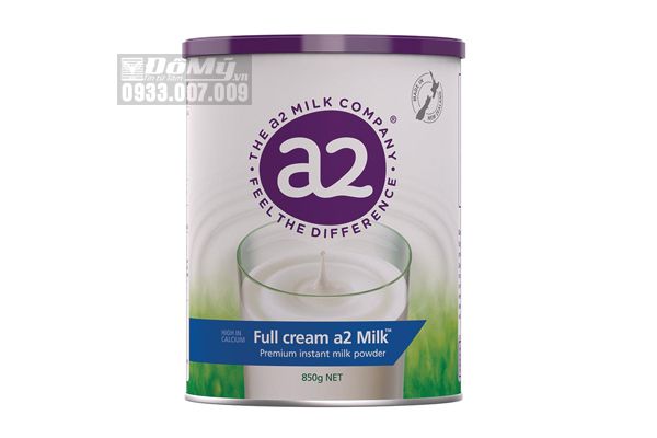 Sữa Tươi Dạng Bột Nguyên Kem A2 850g (Dạng Lon)