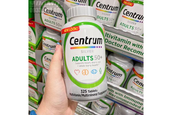 Centrum® Silver® Adults 50+.Hộp 285 viên - Vitamin cho người trên 50 tuổi